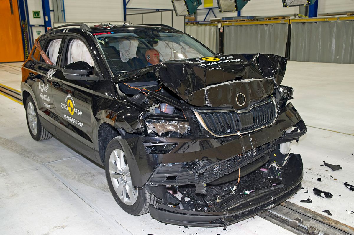 Краш-тест Шкода Карок на безопасность: 5 звезд от Euro NCAP